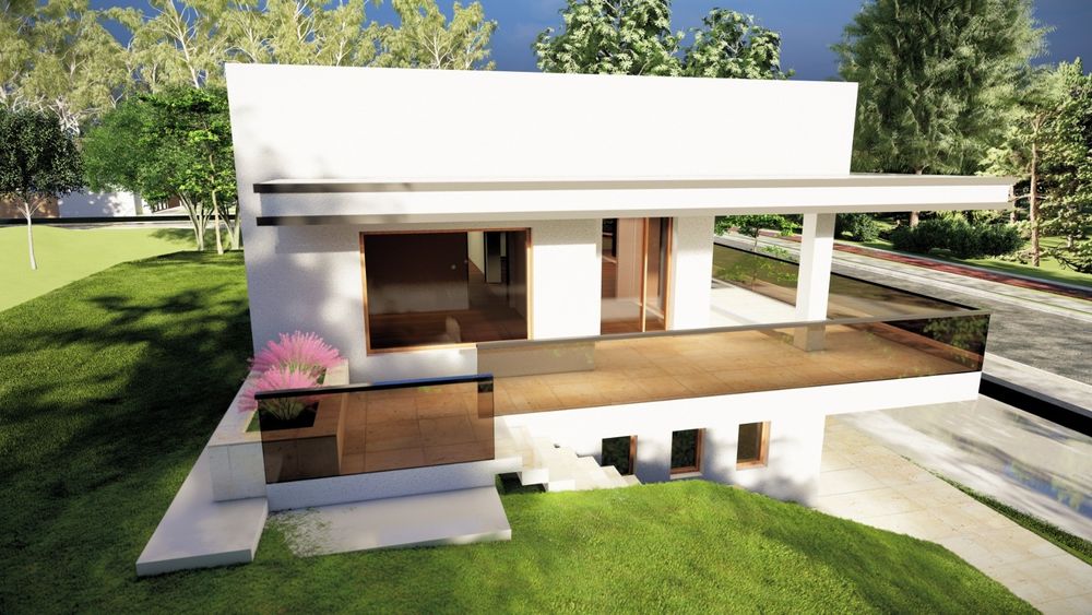 Casă la Moara, în construcție, proiect deosebit