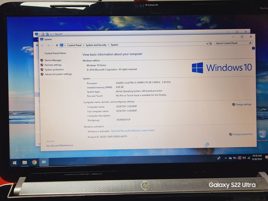 Laptop HP intel core i5
