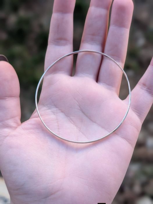 Bratara veche fixa din argint de 835, copii