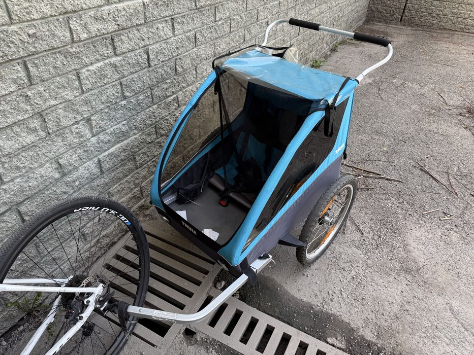 Велосипед Cannondale Quick CX L + велоколяска Thule Coaster XT