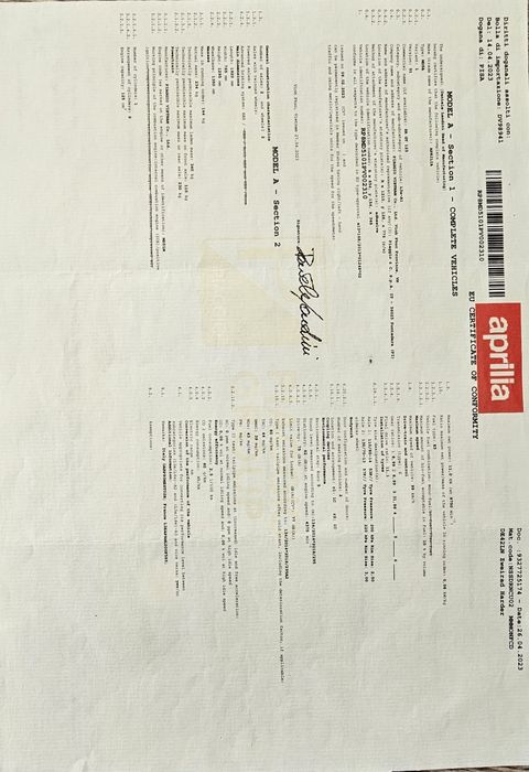 Aprilia SR125 GT an 2023