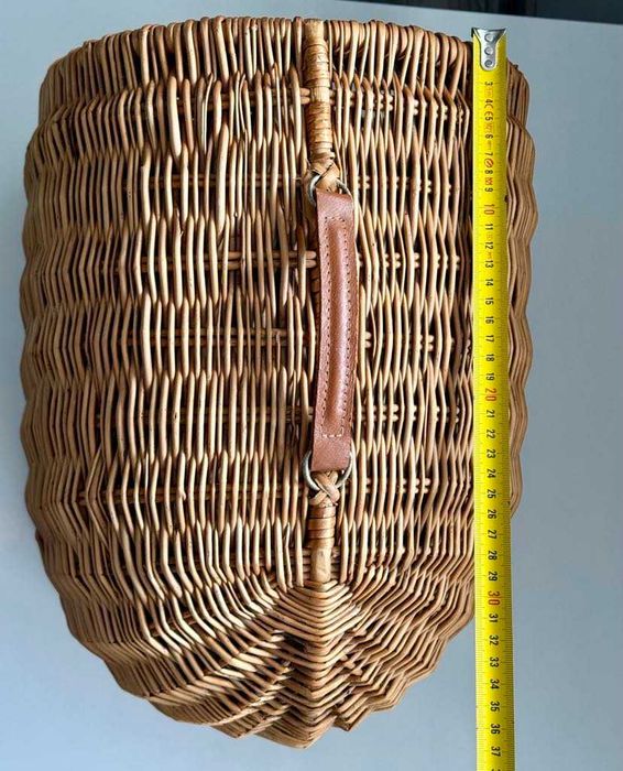 Плетена ратанова чанта за домашен любимец