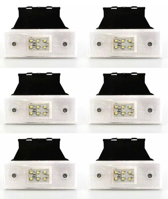 1бр. диодни LED Лед габарити светлини с 6 диода 12-24V , 3 цвята