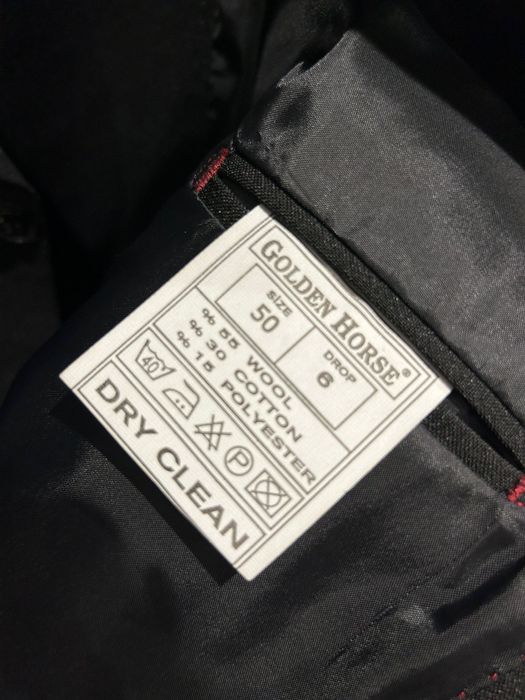 Costum bărbați,negru Golden Horse, negru, mărimea 50, cu vesta
