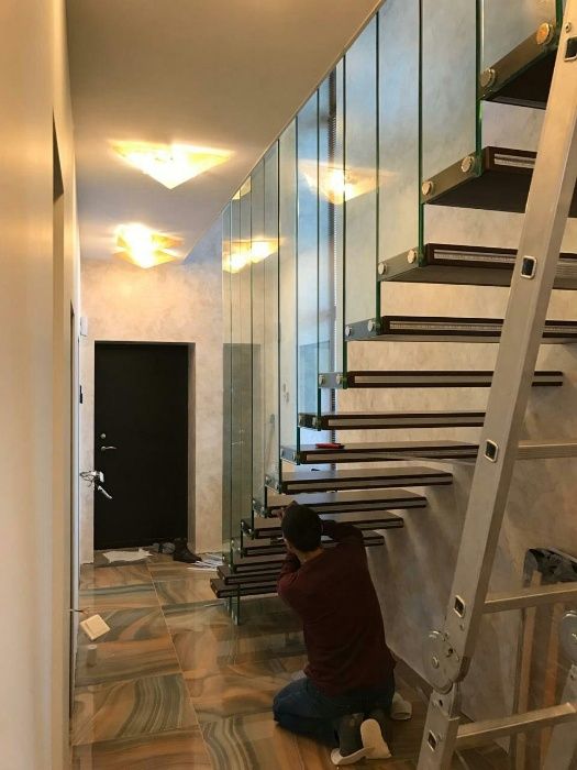 Стеклянные перила и лестничные ограждения