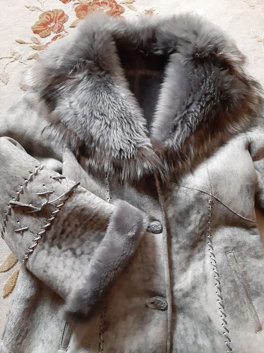 Шапка из голубой норки