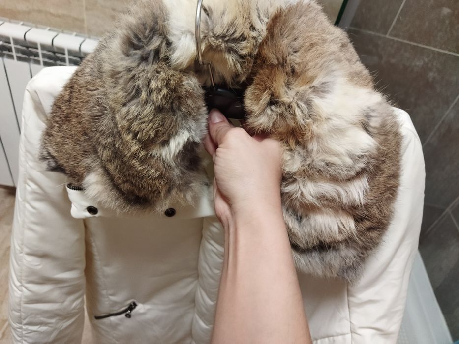 Jacheta cu blana iepure