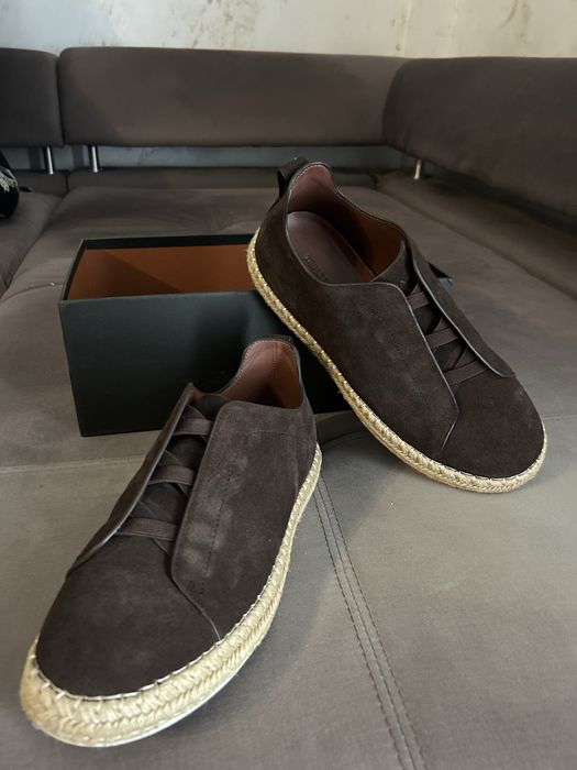 Pantofi piele intoarsa Zegna