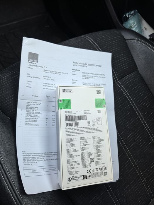 Oppo A6 Pro 5g, 8gb/256gb Titanium, sigilat