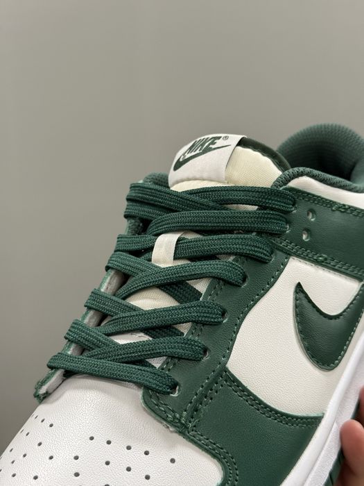 кроссовки Nike Dunk Low “Michigan State” (White / Green).