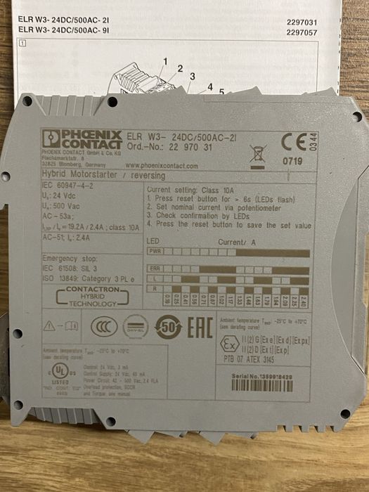 Phoenix Contact ELR W3-24DC/500AC si ELR H5-IES-SC-24DC/500AC