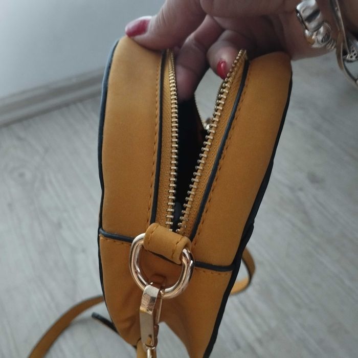 Малка чанта през рамо+ чанта цвят корал