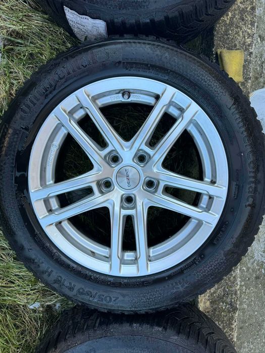 Джанти Dezent 16-ки със зимни гуми 205/60/16 Continental