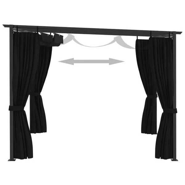 Шатра, 4x3 м, антрацит