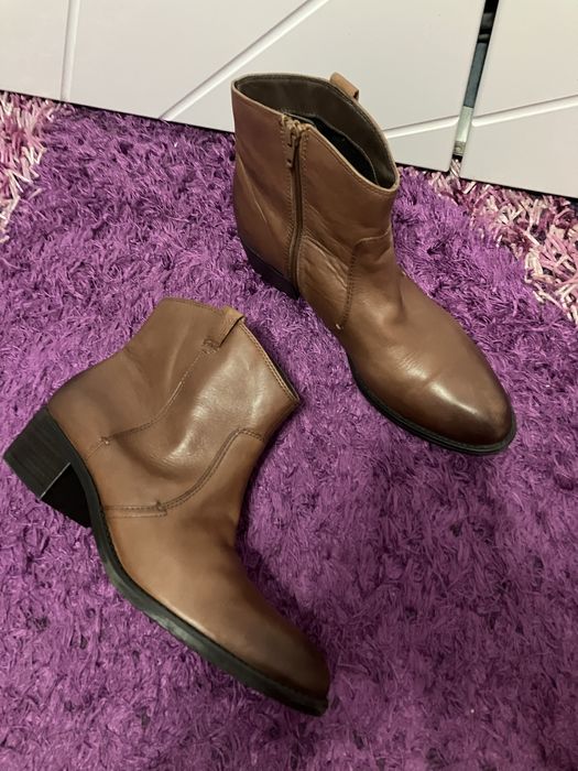 Botine piele naturala,Comfort TU