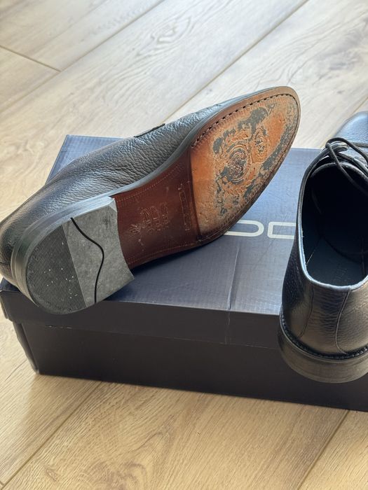 Тъмно сини класически обувки Teodor