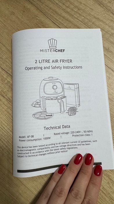 Air Fryer MisterChef 2L – Gătit rapid și sănătos