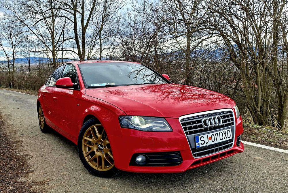 Audi A4 S line rosu