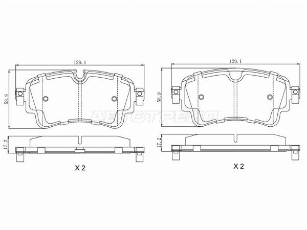 Колодки тормозные Audi A4