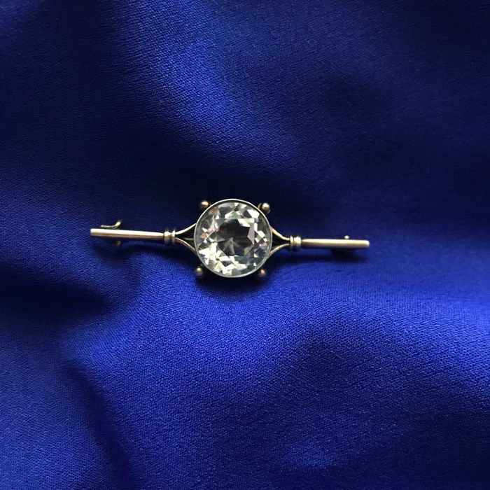 Редкая серебряная брошь СССР 875
