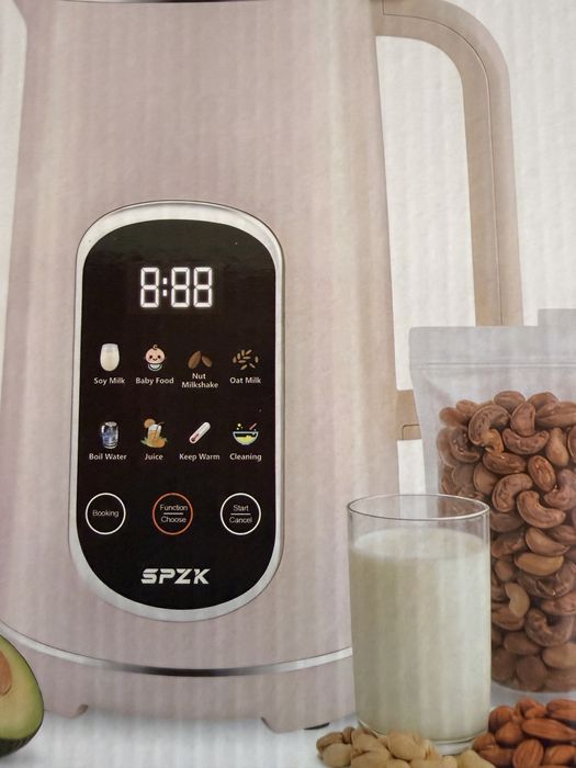 Aparat pentru lapte vegetal, masina pentru lapte din nuci 600W, otel inoxidabil.