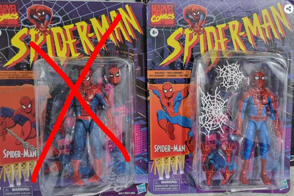 Figurine Hasbro Spiderman -  Red Suit si Web Splat - doar Web Splat