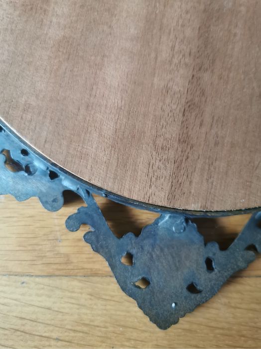 Овално огледало във френски винтидж рококо стил златна рамка бронз