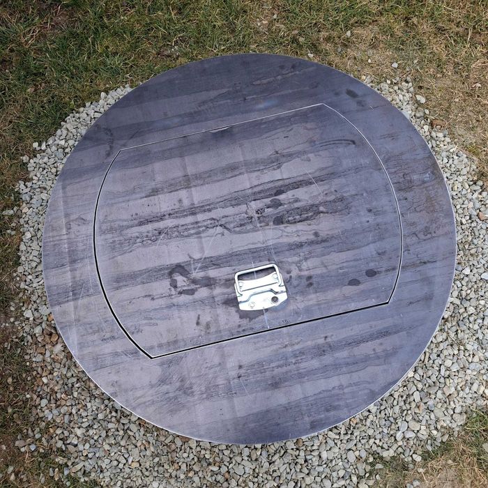 Capac metalic de Fântână  ( Put) 91 cm , Panouri de gard metalice , Carport , stalpi ,Hale , structuri acoperire