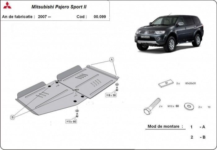 scut cutie de viteze si radiator mitsubishi pajero sport 2 2007-2015