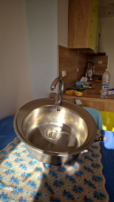 Мивка Тека + Смесител Пирамис