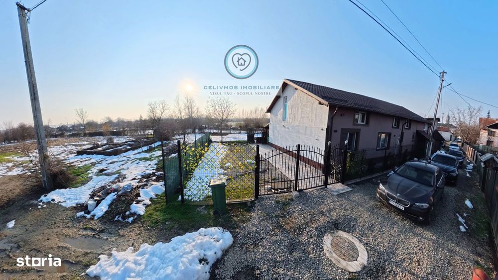 Casă P+M com. Drăgănești,mobilată, utilată + BONUS teren intrav 863 mp