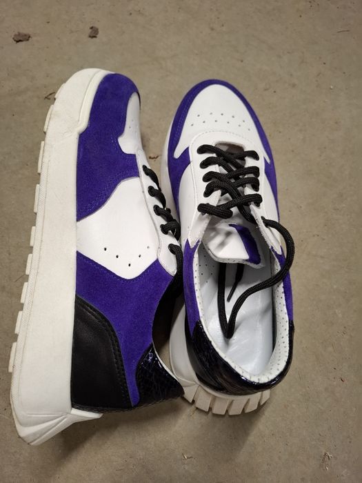 Обувки тип кец естествена кожа