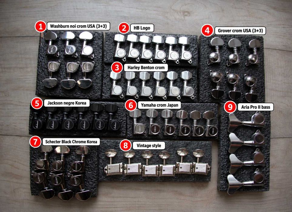 Cheite chitara electrica acustica Tuning pegs Yamaha Grover Schecter Whasburn Jackson