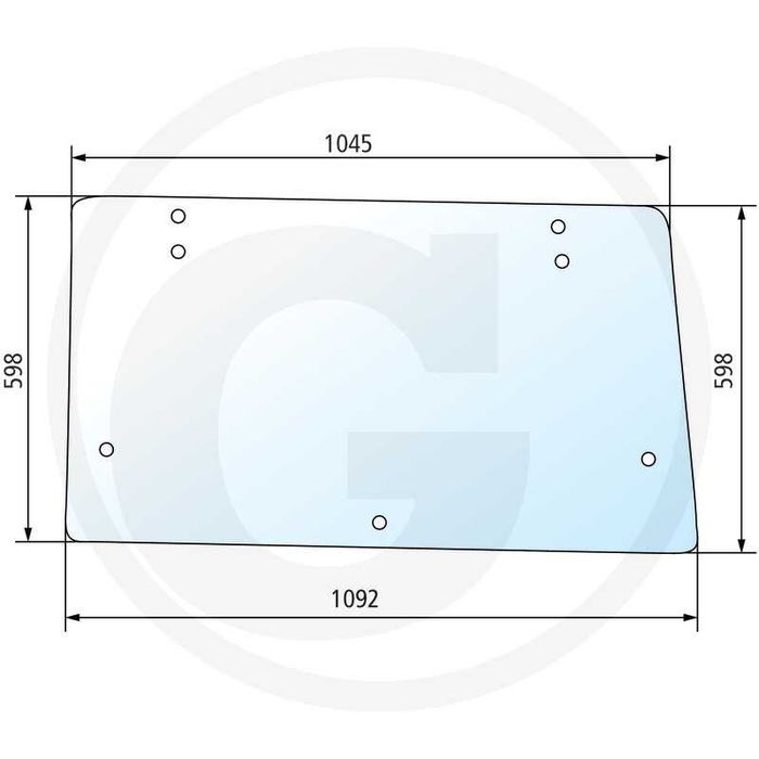 Geam spate fiat, geam cabin fiat tractor