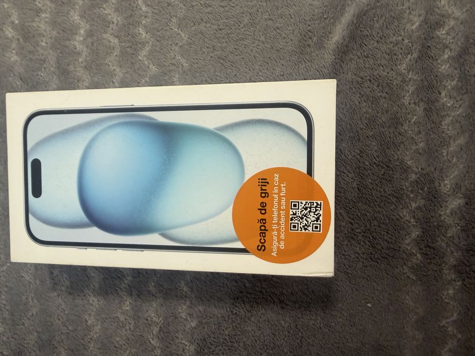 Apple iPhone 15, 128GB, 5G, Blue – Impecabil (Huză + Folie din prima zi)