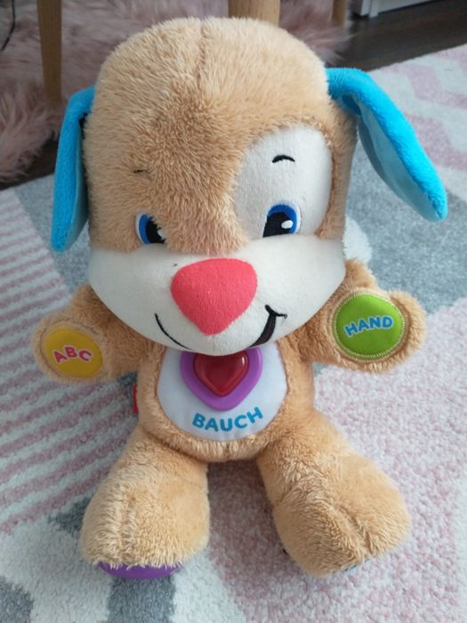 Cățelus Fischer Price in lb.germana