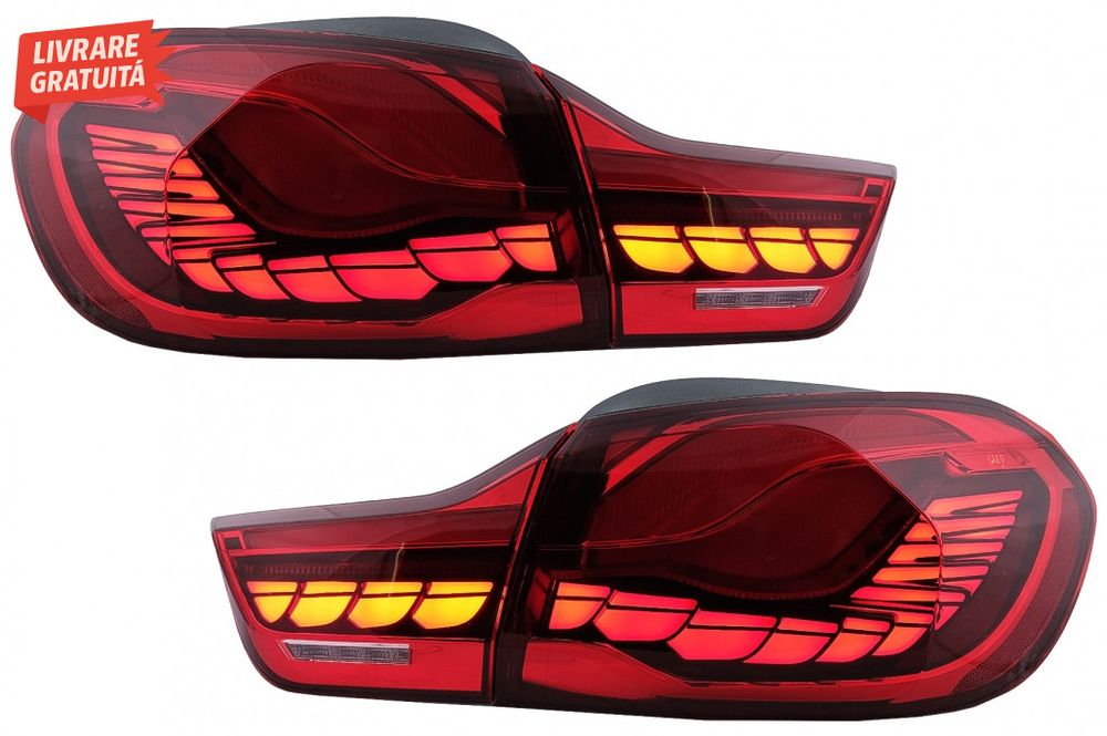 Stopuri OLED BMW Seria 4 F32 F33 F36 M4 F82 F83 (2013-03.2019) Rosu cu