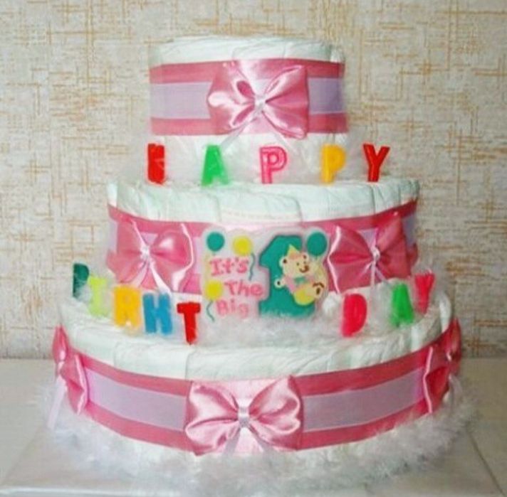 Тортики из памперсов