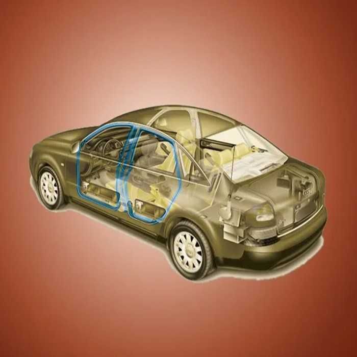 Гумено уплътнение за МПС Automat, За врати, Черен