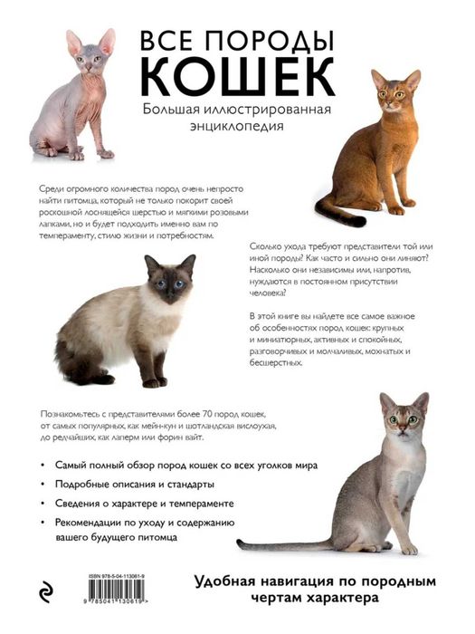 Книга "Породы кошек "