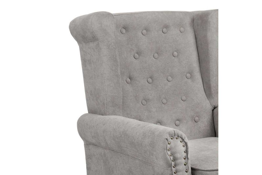 Удобно кресло Puzzle-home Piore, 3 цвята, Дървени крака, 77x80x106cm