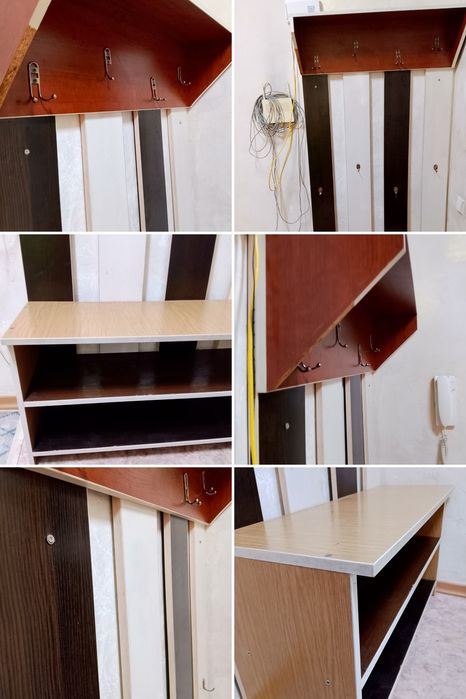 Вешалка шкаф деревянный