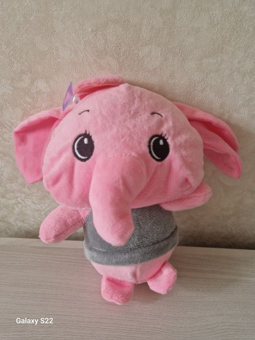 Розовый слон Игрушка мягкая