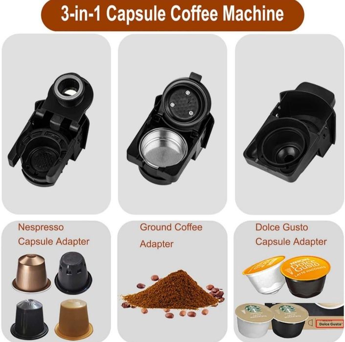 Кофемашина 3в1 Nespresso Dolge Gusto Coffe powder Sonifer SF 3551