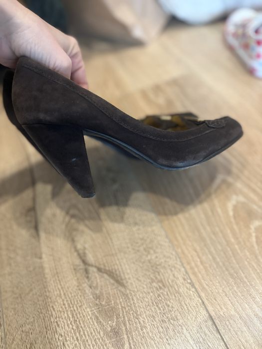 Обувки Coach, естествена кожа