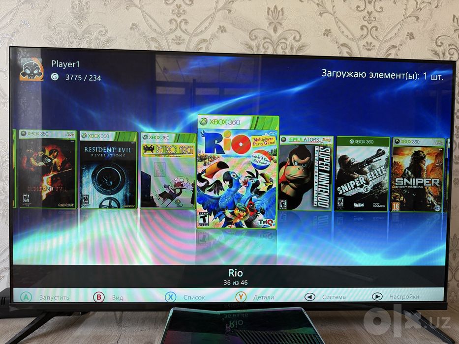 Xbox 360 Slim 40+ oyini bor