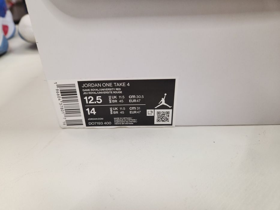 Маратонки Jordan one take 4 - 47 номер