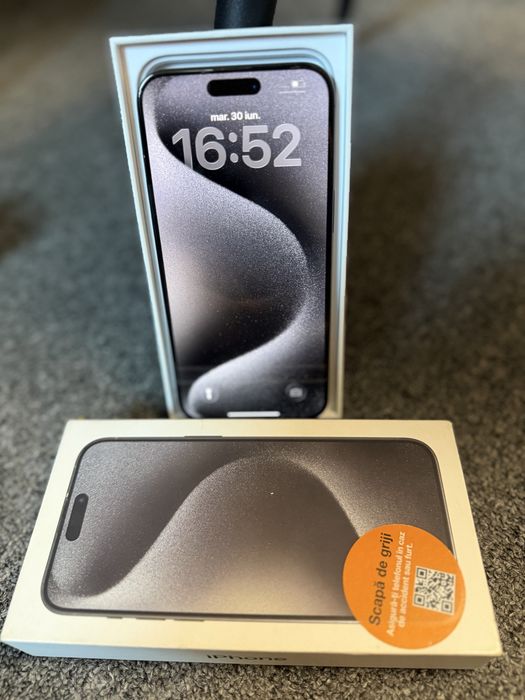 Oferta !! Iphone 15 Pro Max 256 gb IMPECABIL ! 100% baterie ! Full box ! Arata 10/10 !