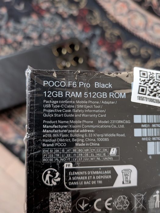 Poco f6 pro black