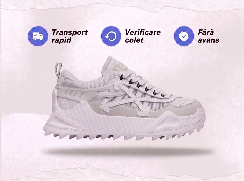 Adidasi Off White Odsy Alb Full Box
